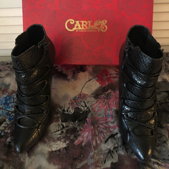 Black heeled booties - Picture 3 of 7